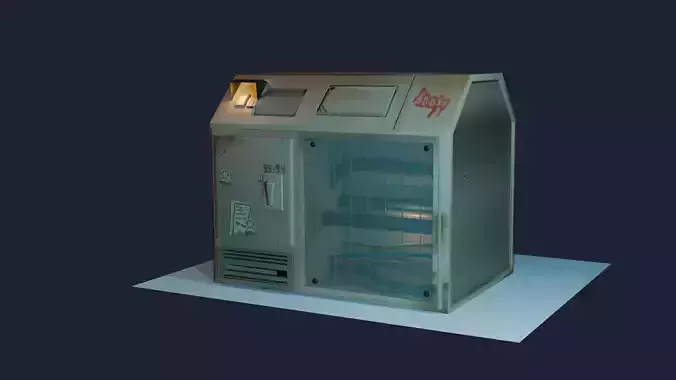 Frigidarium Futurismi Stylizatum a Modulus 3D ad Ludos Paratus