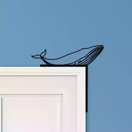Whale Door Corner Decor