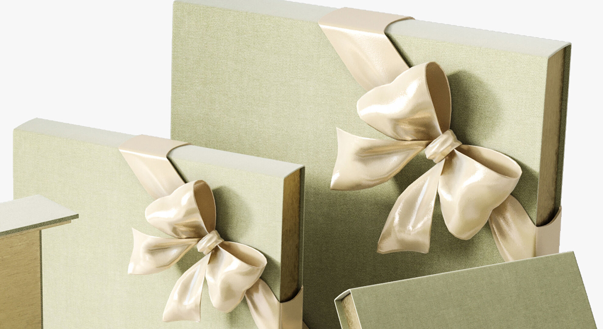 A set of mini croissants in a presentable package 3D model_3