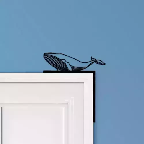 Whale Door Corner Decor