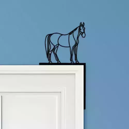 Horse Door Corner Decor