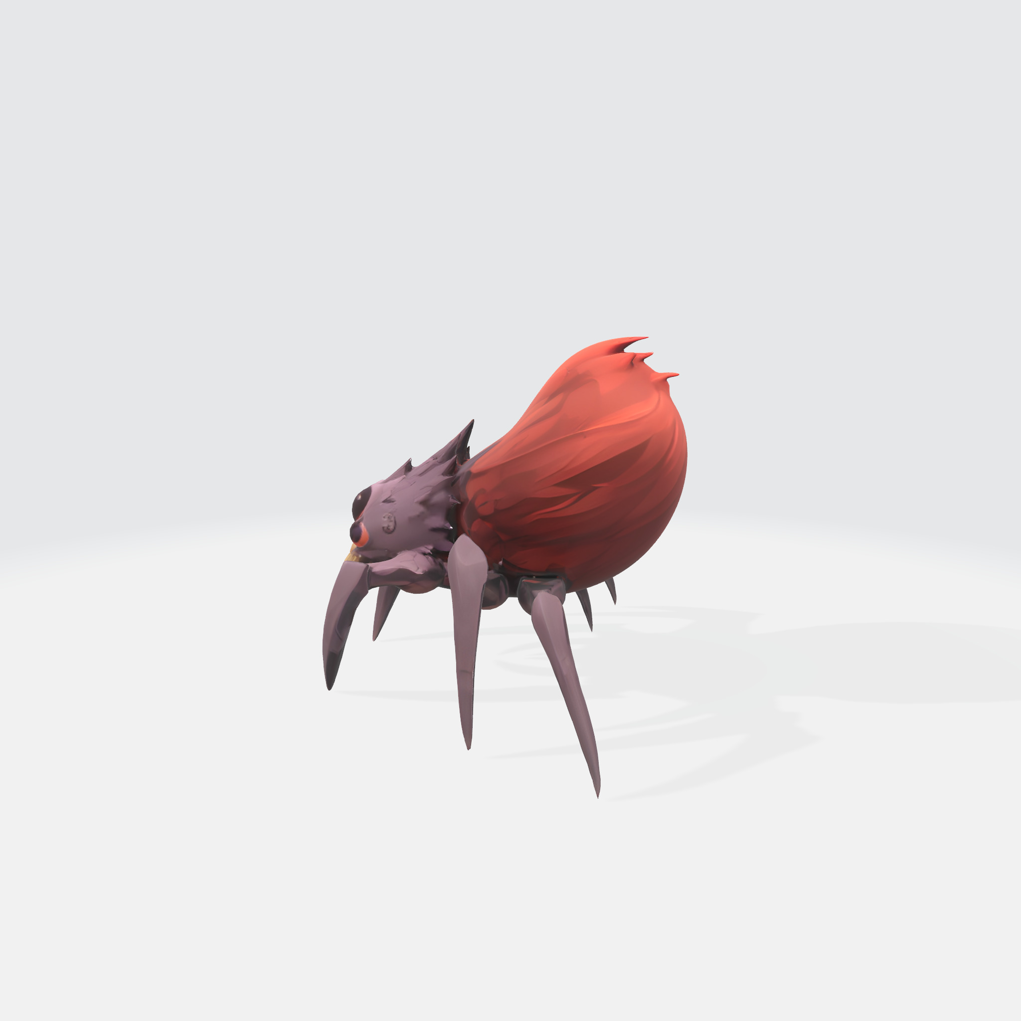 Fire Spider 3D model_2