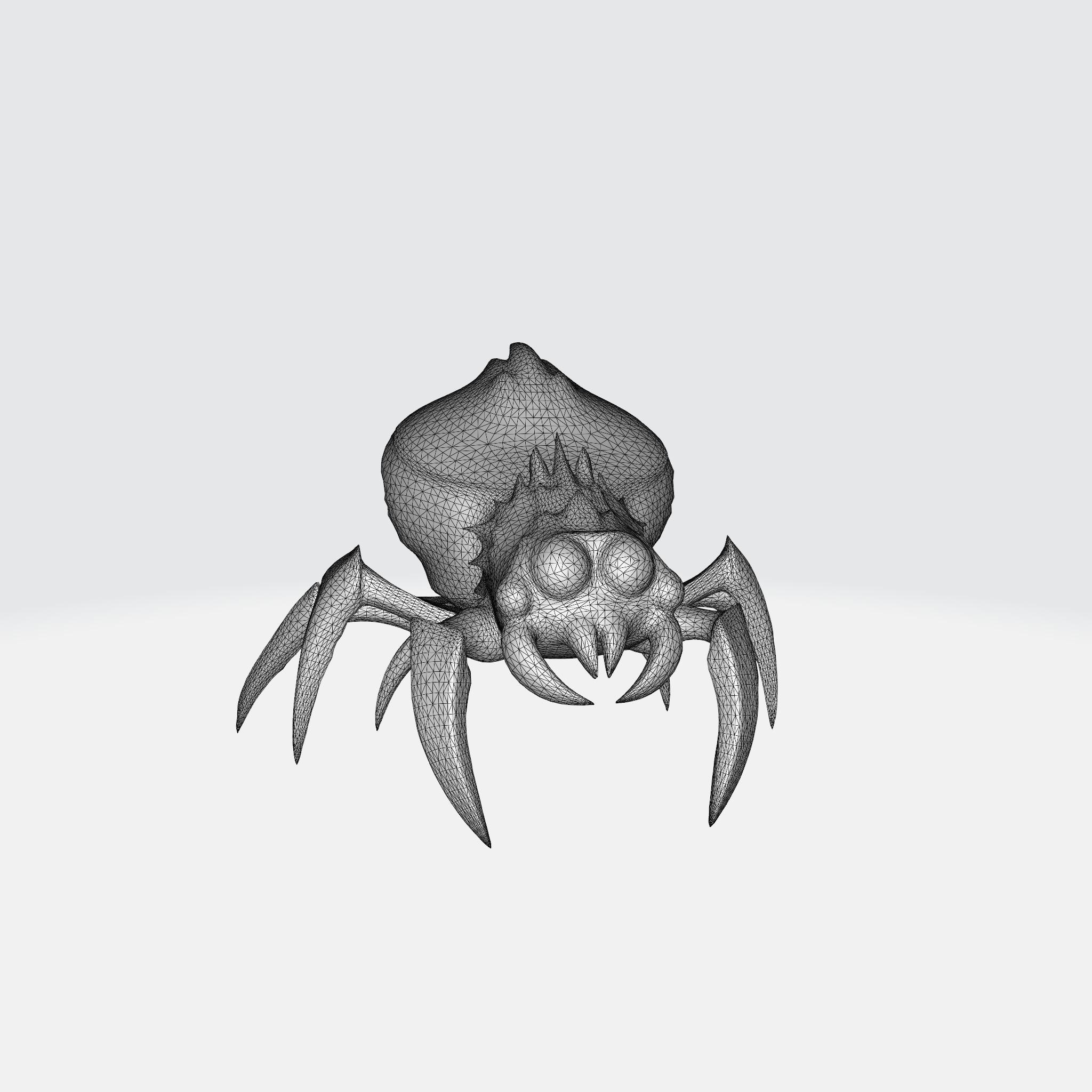 Fire Spider 3D model_4