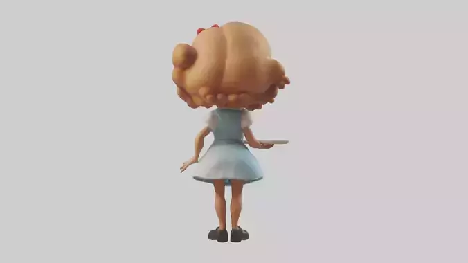 Cartoon Waitress model