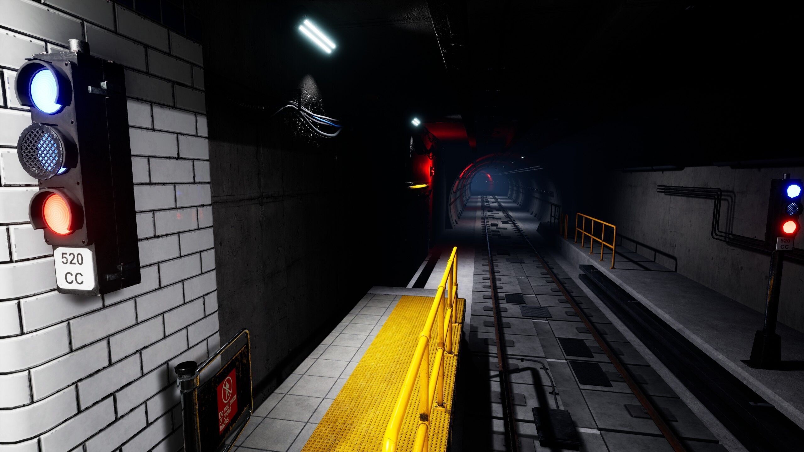 Modular SubwayStation Model Set Low-poly 3D model_2