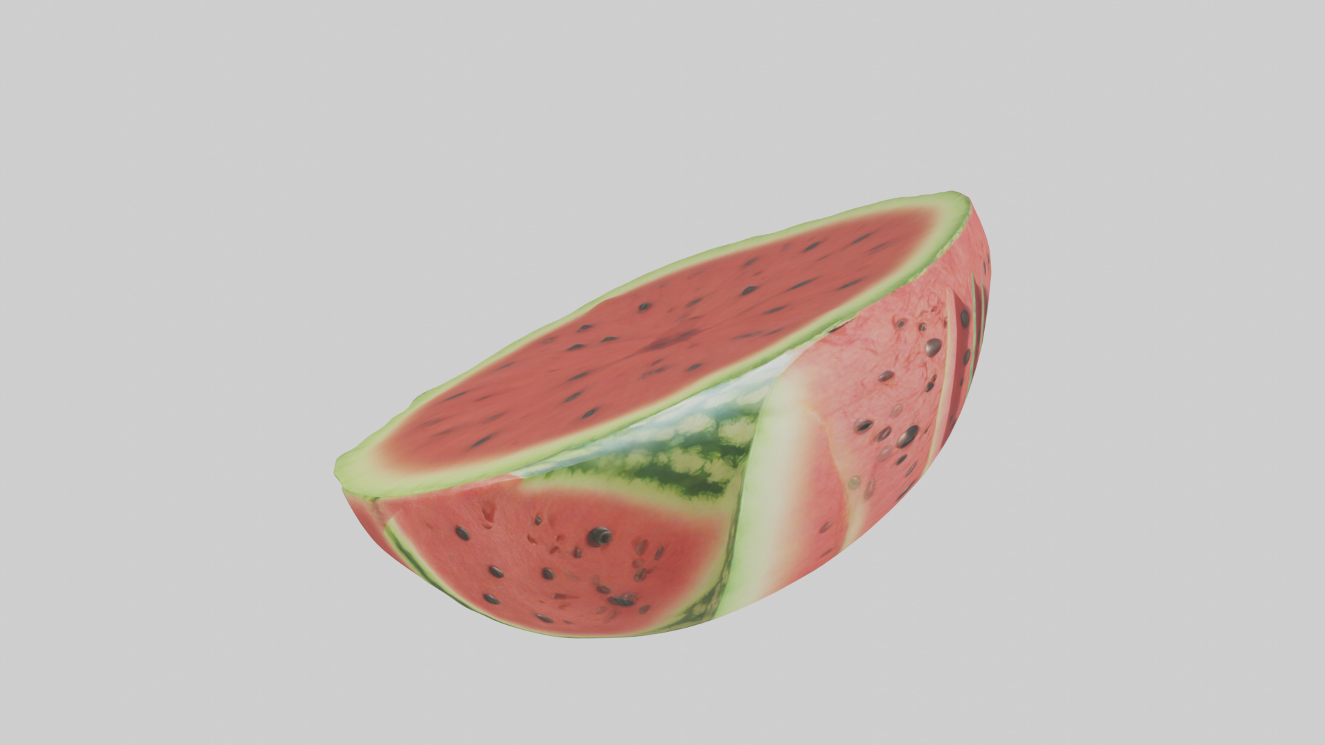 Cartoon Watermelon Slice model 3D model_18