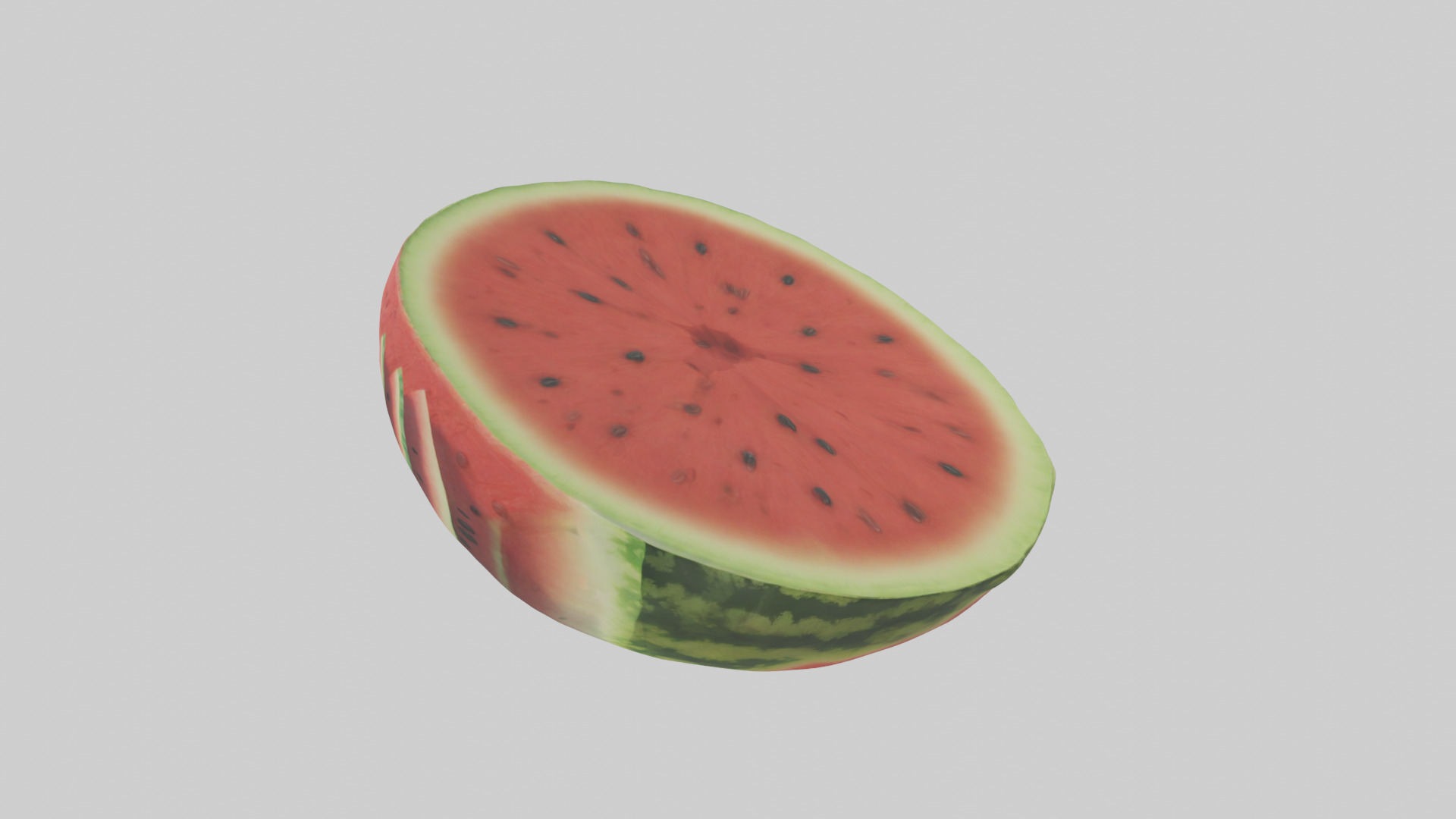 Cartoon Watermelon Slice model 3D model_12