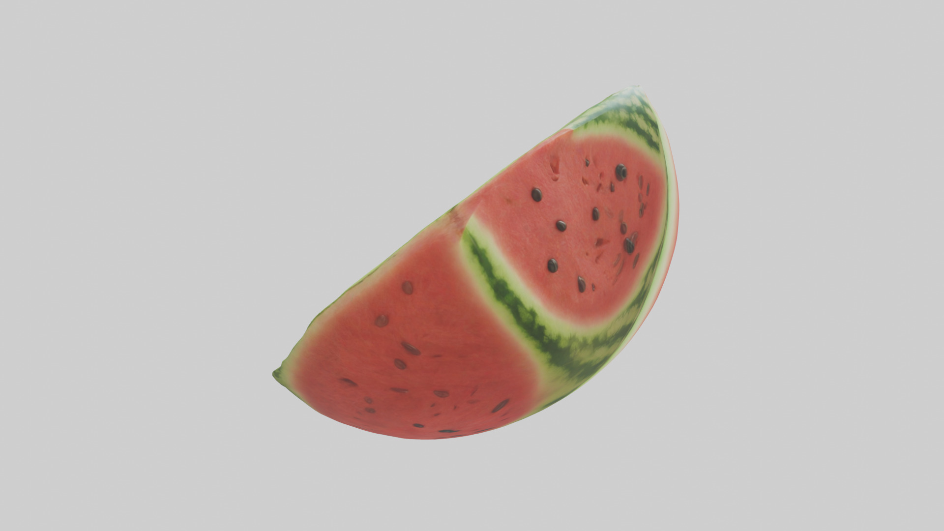Cartoon Watermelon Slice model 3D model_2