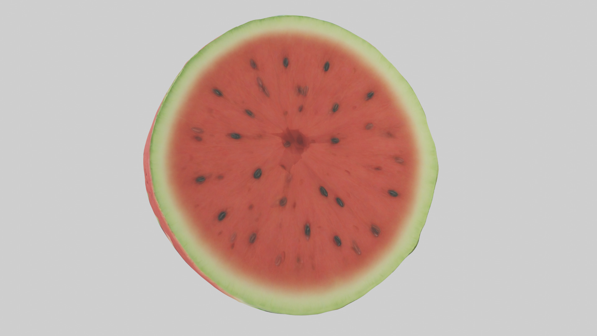 Cartoon Watermelon Slice model 3D model_17