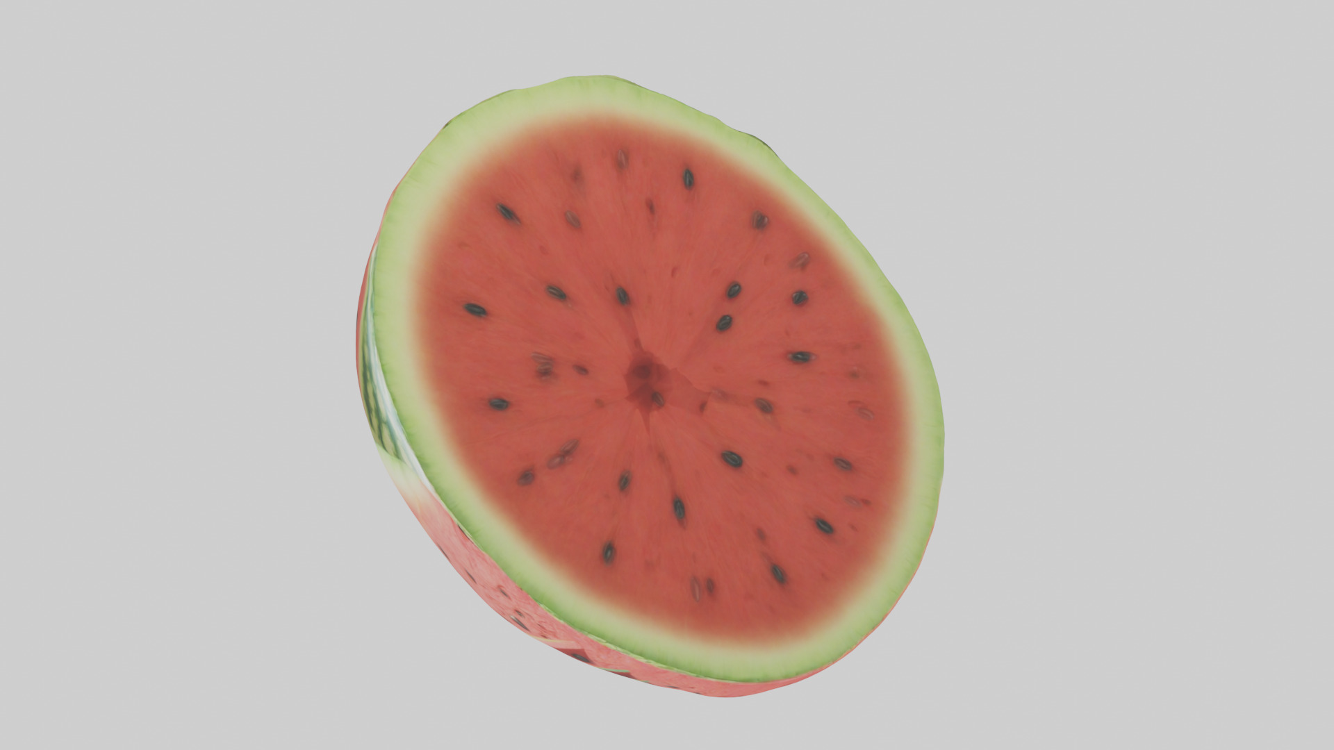 Cartoon Watermelon Slice model 3D model_14