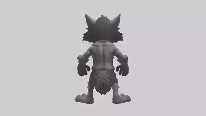 Cartoon Werewolf model