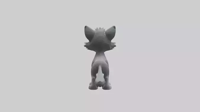 Cartoon Wolf model