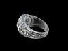 Signet ring cabochon round 3D print model_1