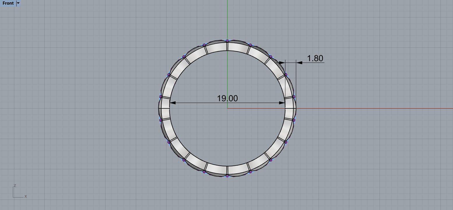 Coco Crush mini ring with diamonds 19 Size N223 3D print model_7