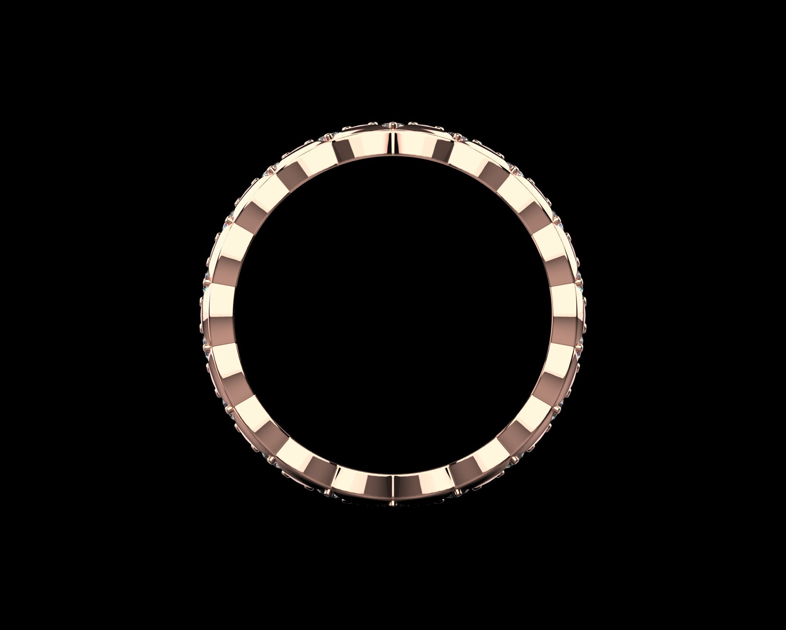 Coco Crush mini ring with diamonds 19 Size N223 3D print model_6