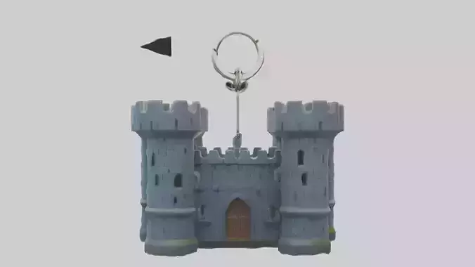 Castle keychain model