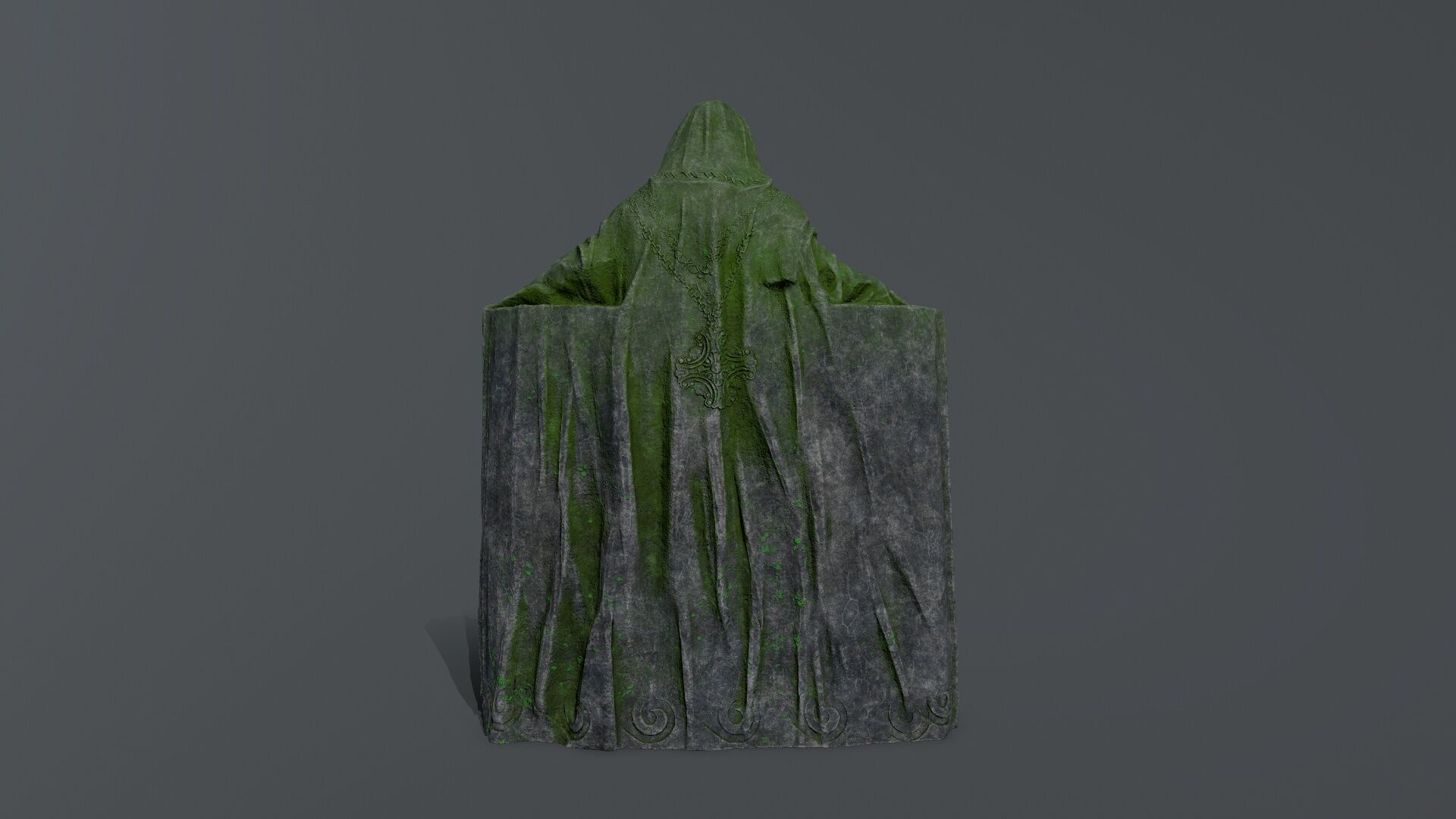 Dark Woman Low-poly 3D model_8