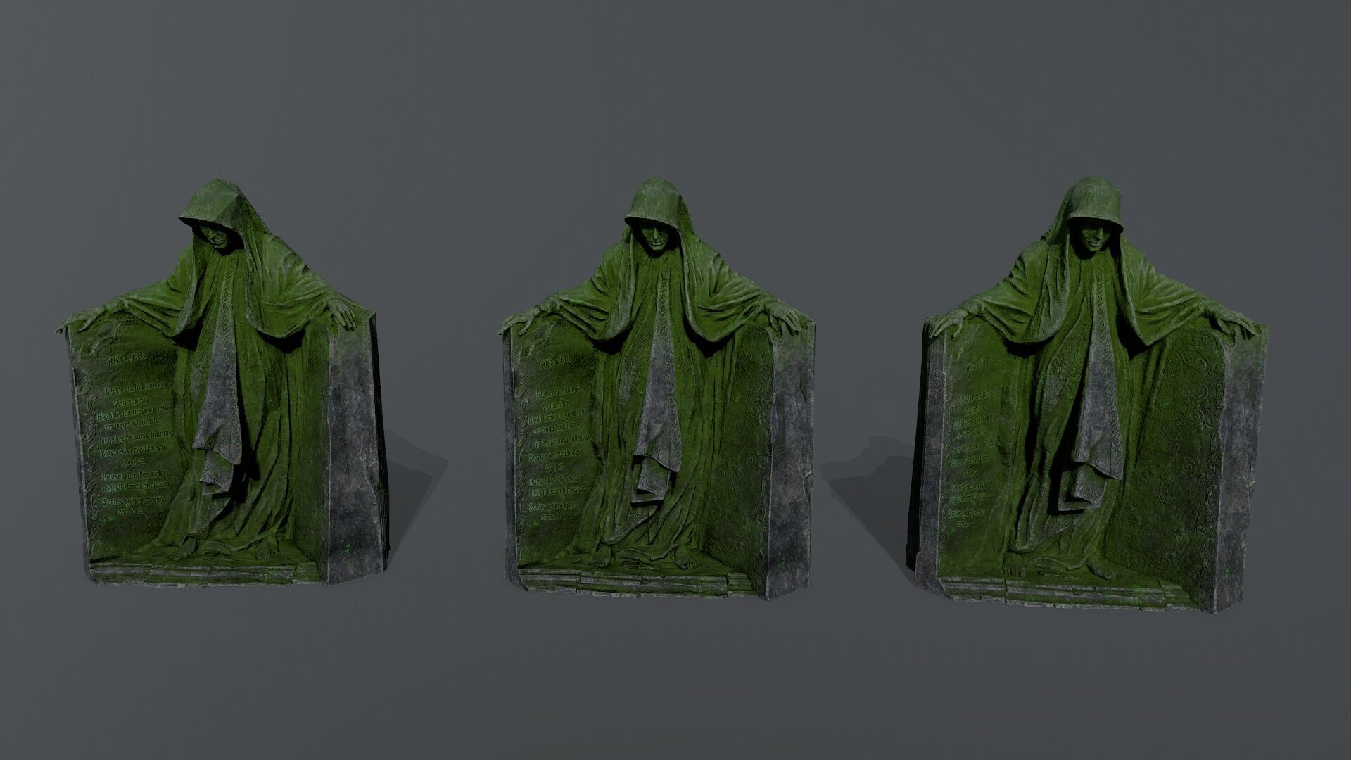 Dark Woman Low-poly 3D model_13