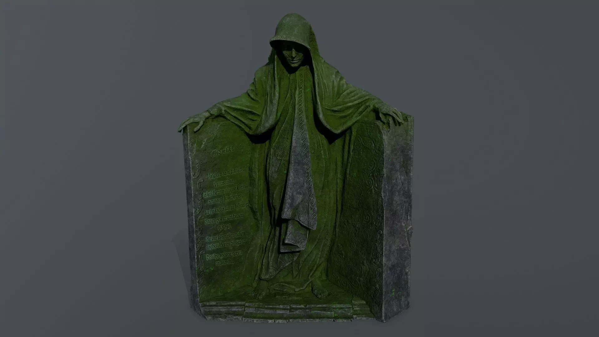 Dark Woman Low-poly 3D model_0