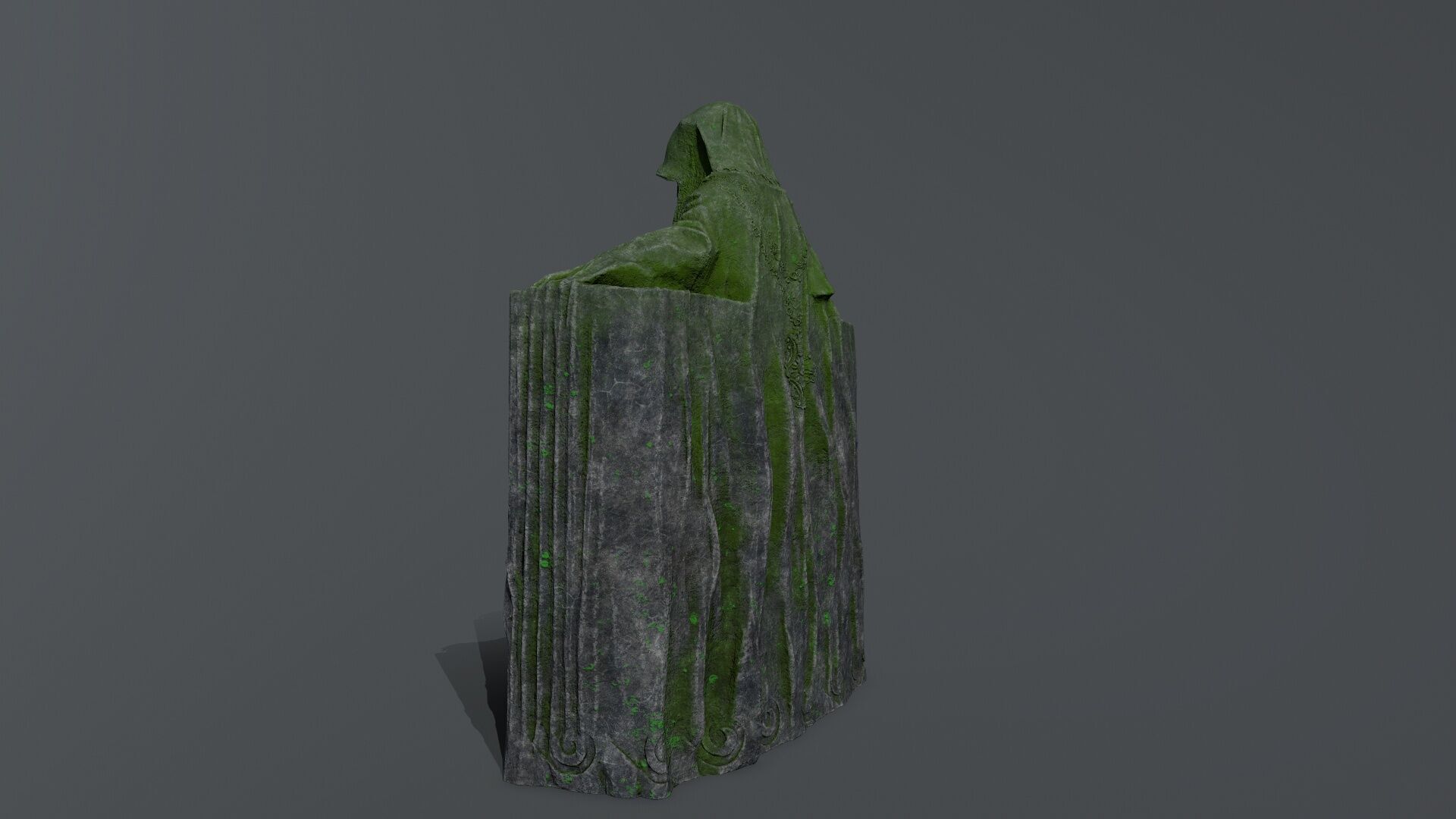 Dark Woman Low-poly 3D model_9