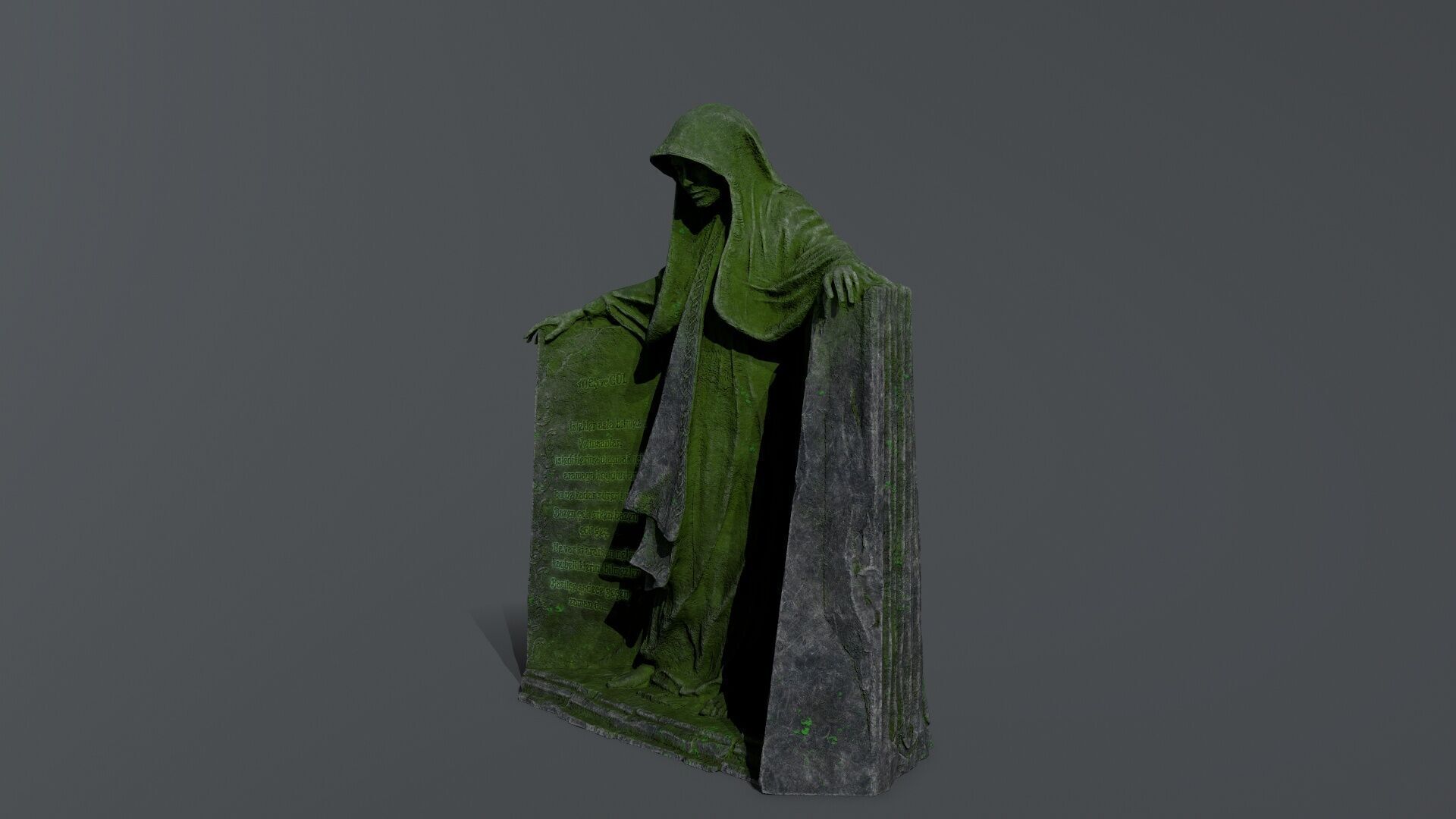 Dark Woman Low-poly 3D model_11