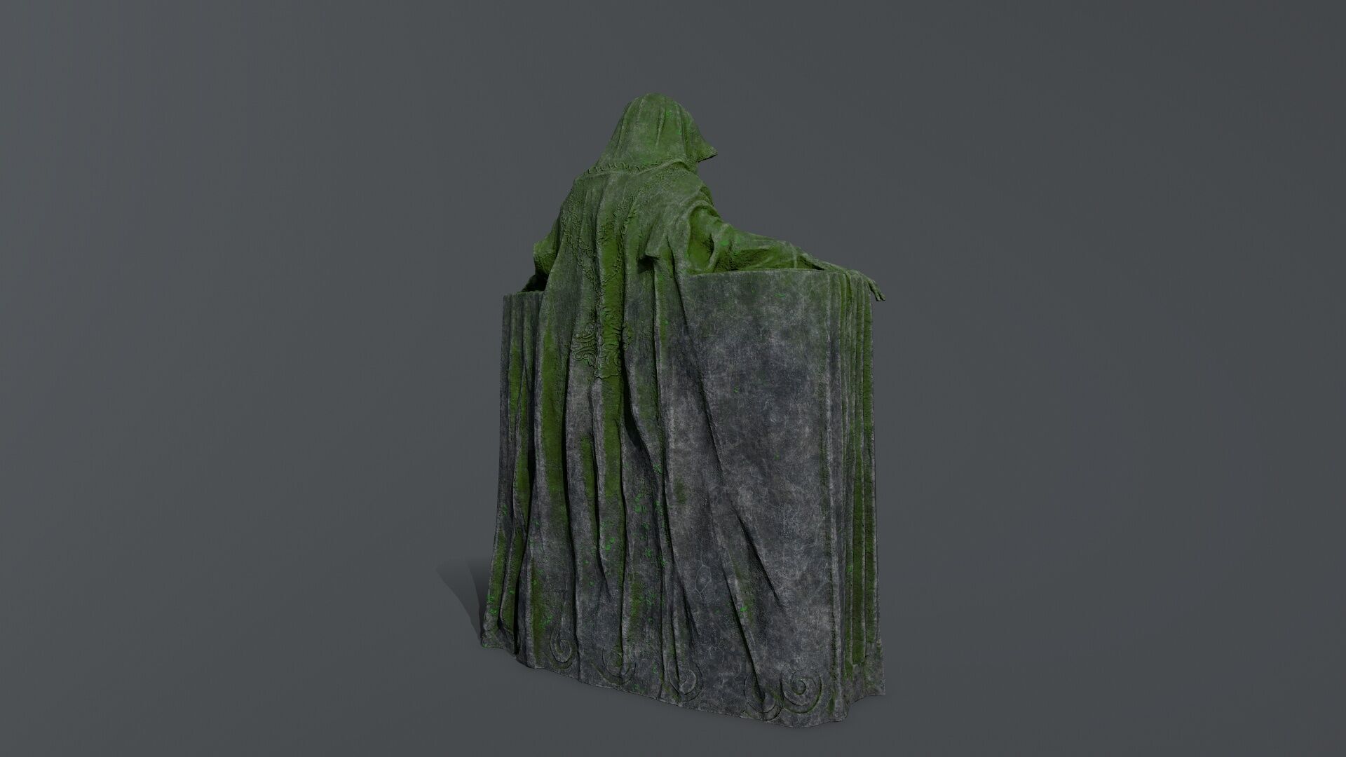 Dark Woman Low-poly 3D model_7