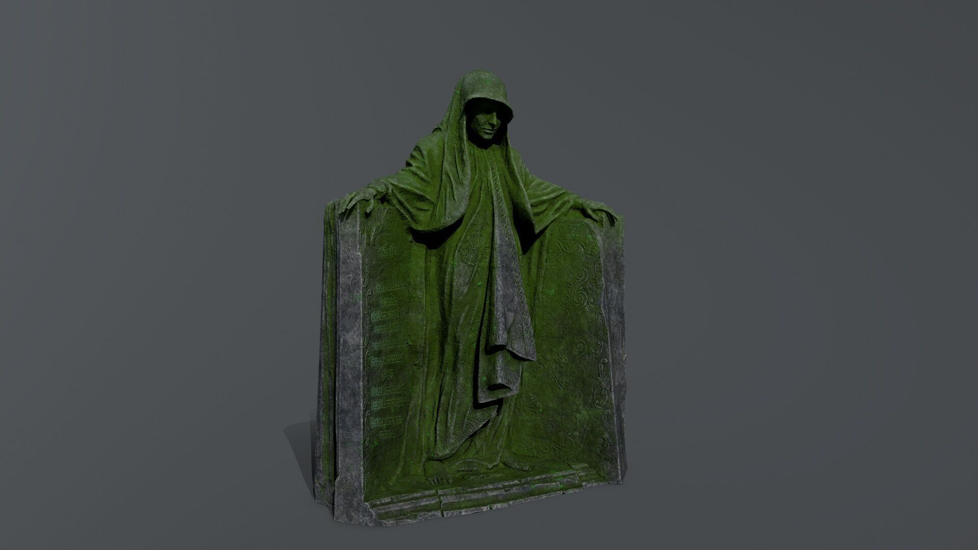 Dark Woman Low-poly 3D model_4