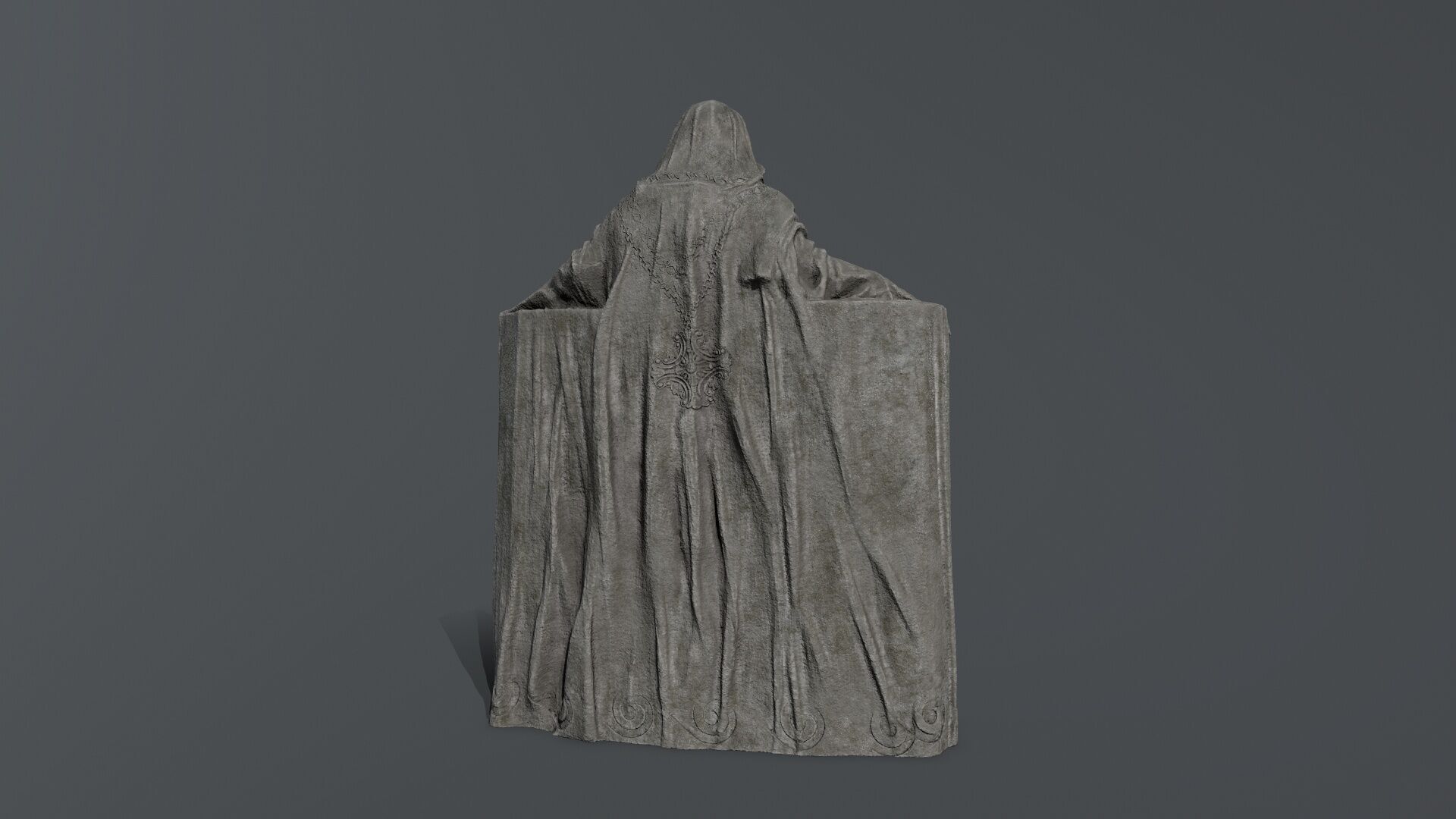 Dark Woman Low-poly 3D model_6