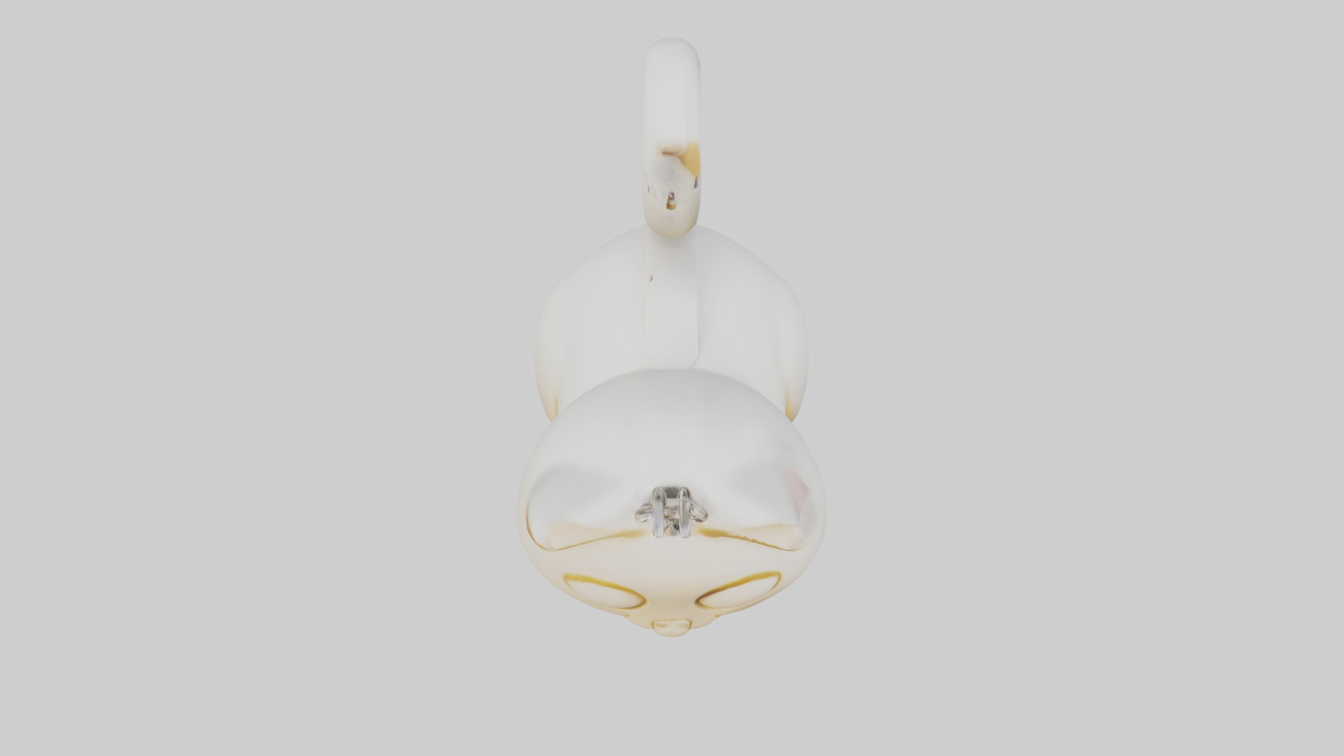 Catshaped keychain model 3D model_14