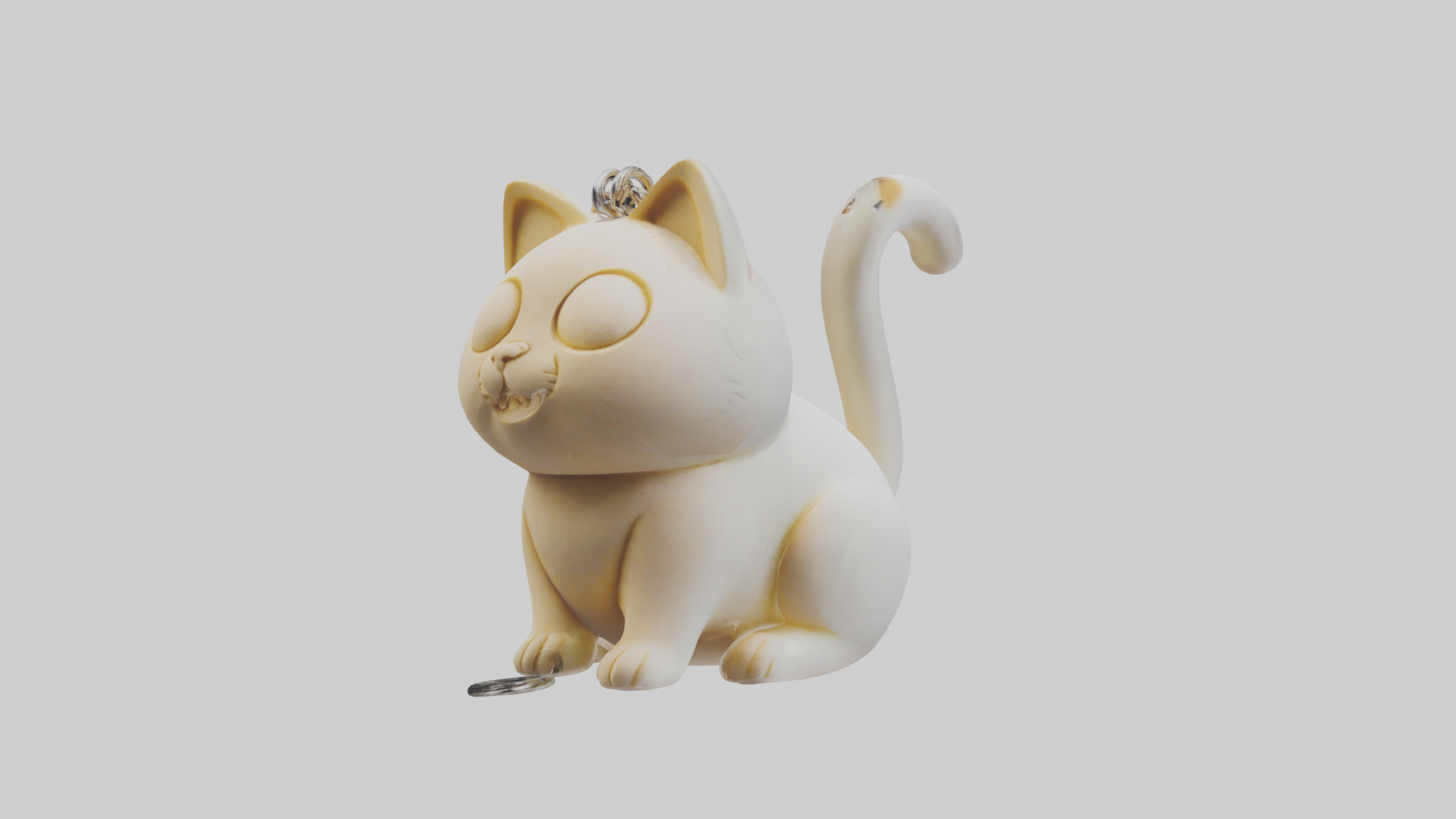 Catshaped keychain model 3D model_10