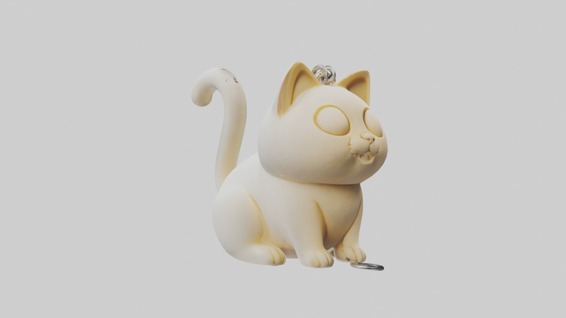 Catshaped keychain model 3D model_11