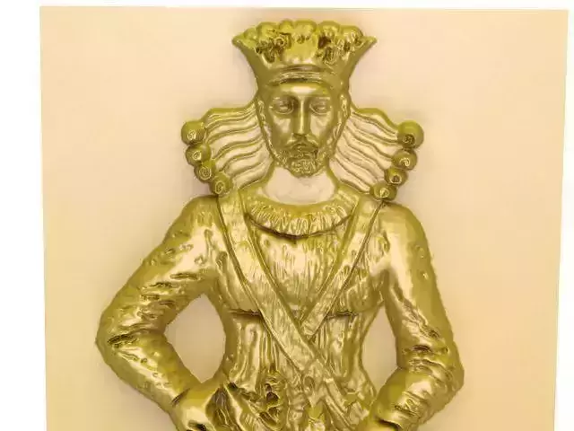 Relief artwork of the statue of Shapur I   the Sasanian king