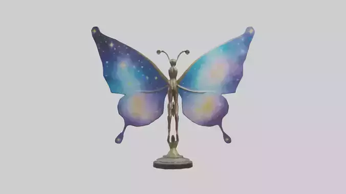 Celestial Butterfly statue model