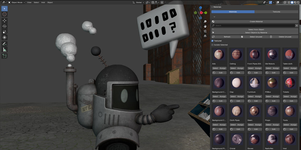 Materials Editor for Blender 3D model_11