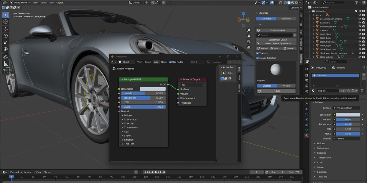 Materials Editor for Blender 3D model_12