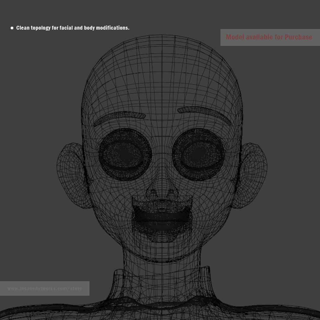 Teen Guy 3d rigged mesh for animation 3D model 3D model_4