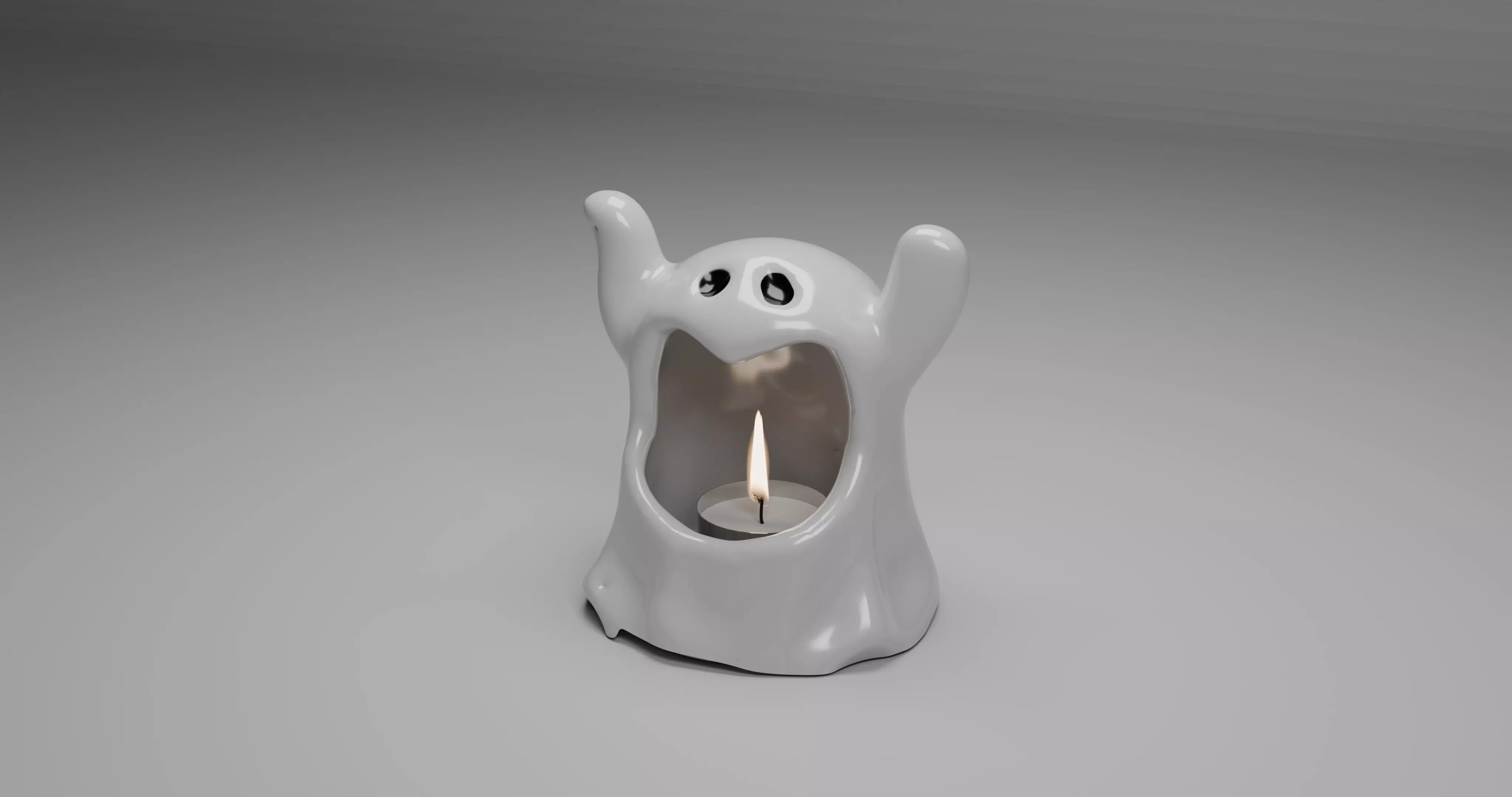 Ghost burner lamp  3D model_1