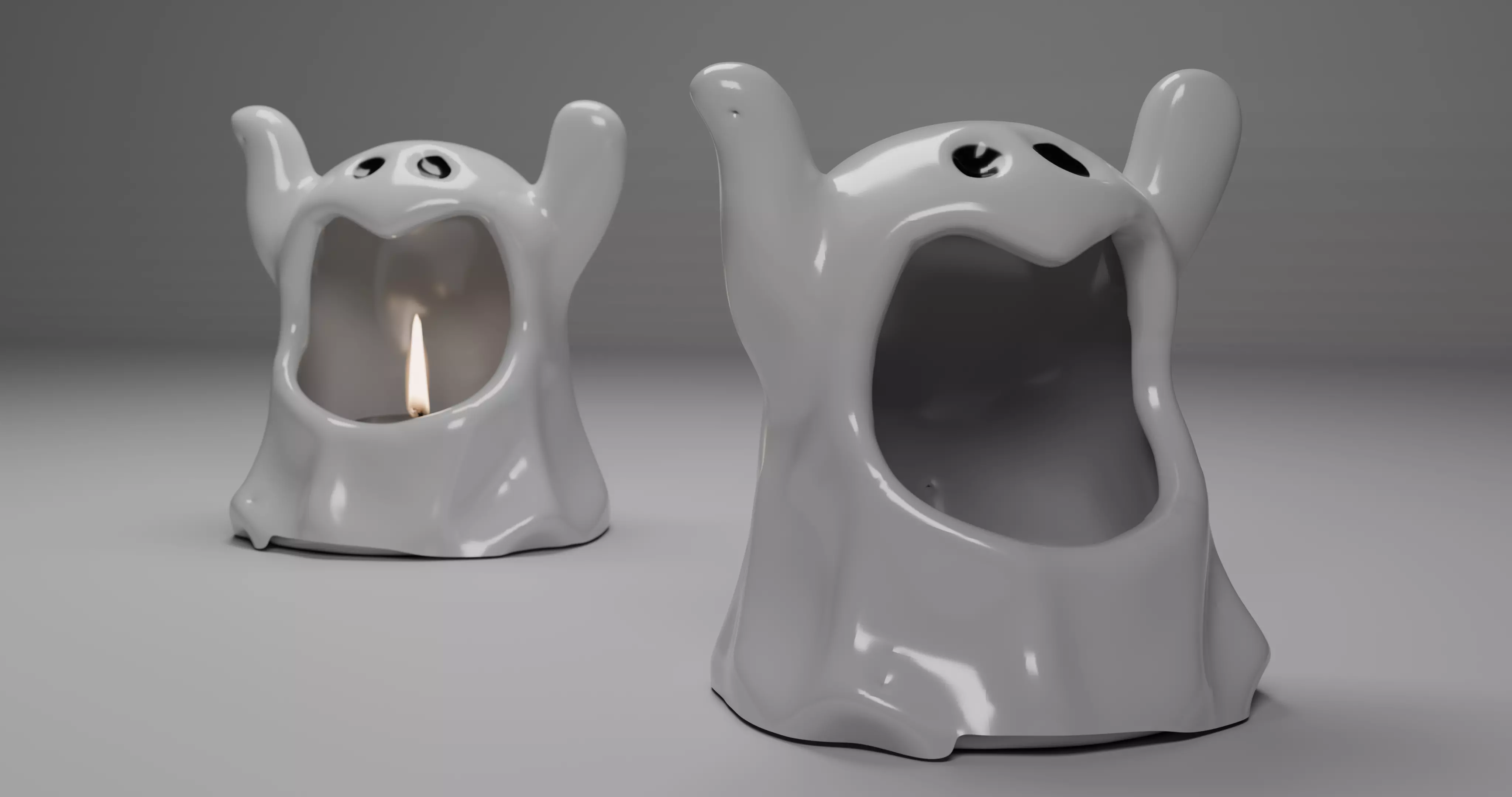Ghost burner lamp  3D model_2
