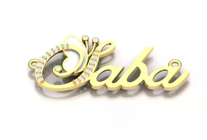 Pendant or necklace with the name Saba
