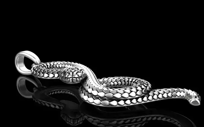 lightweight  eternity snake pendant model 964  3D print model