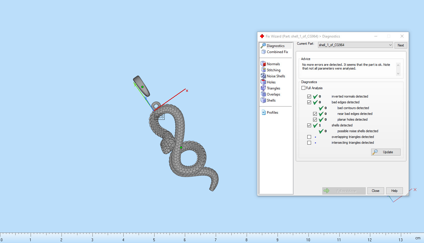 lightweight eternity snake pendant model 964 3D print model_5