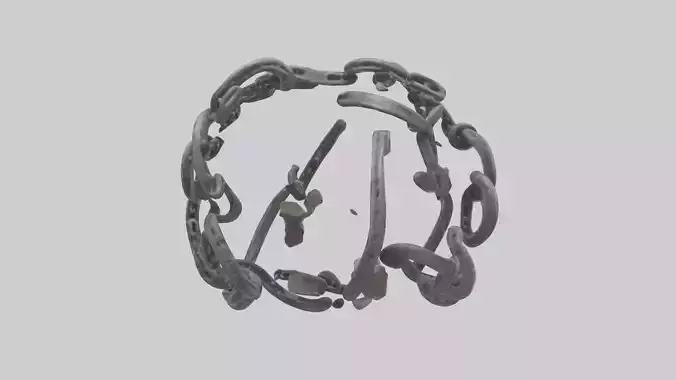 Chains Broken statue model