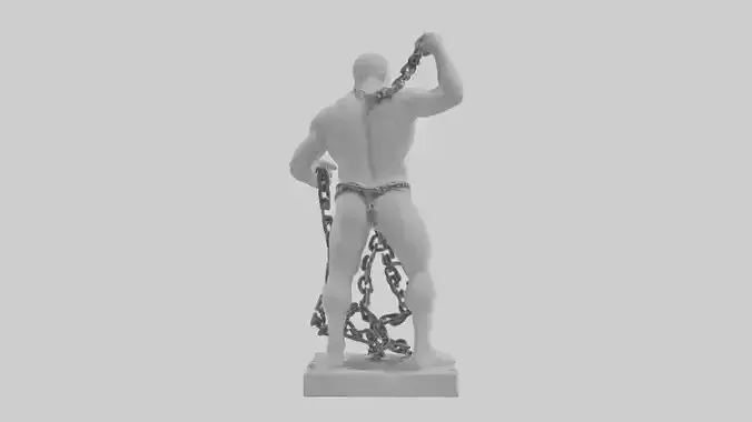Chains Cast Off statue model