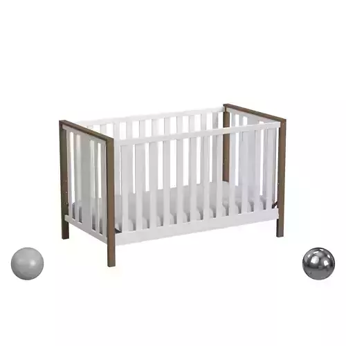Walmart Driftwood Crib 3D model