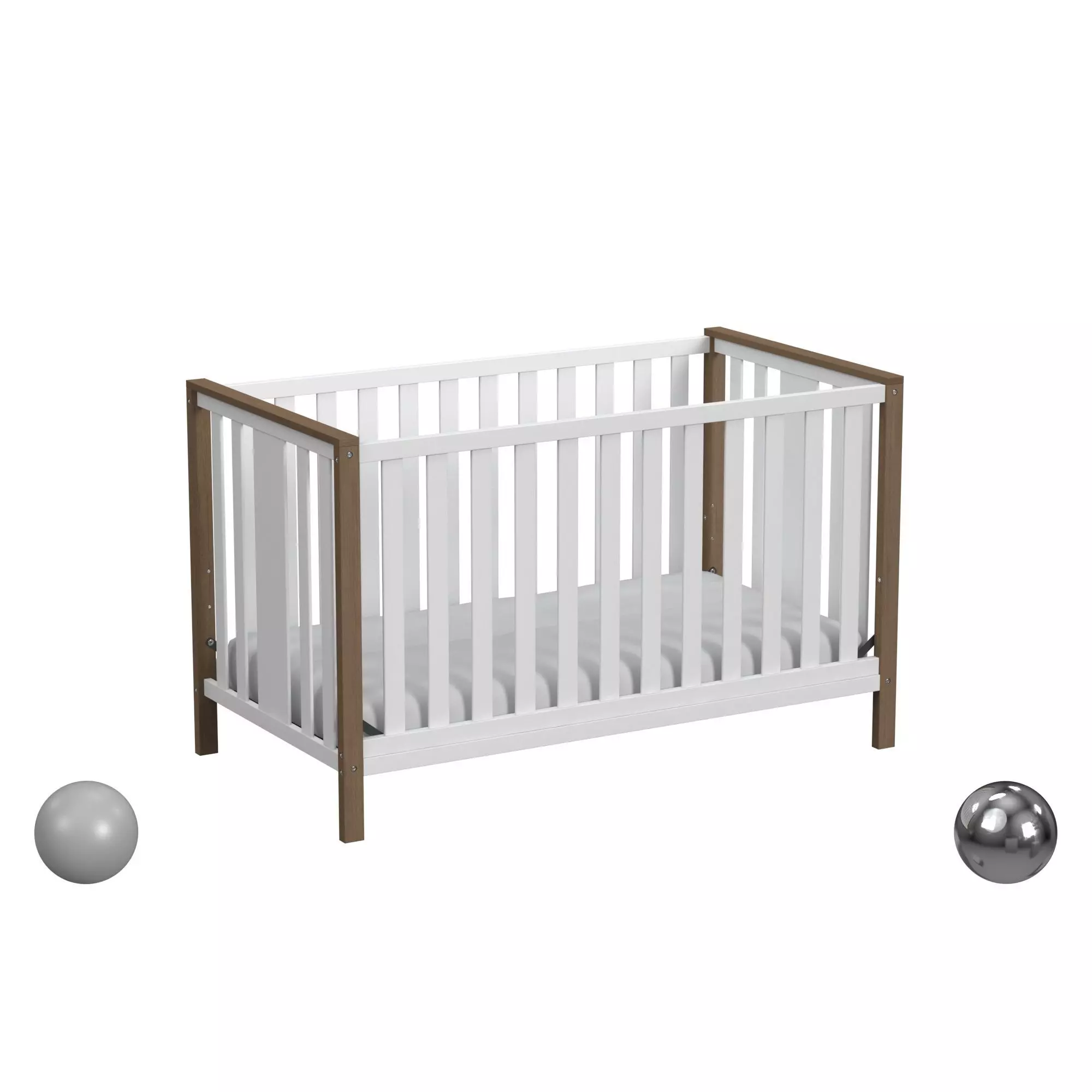 Walmart Driftwood Crib 3D model_0
