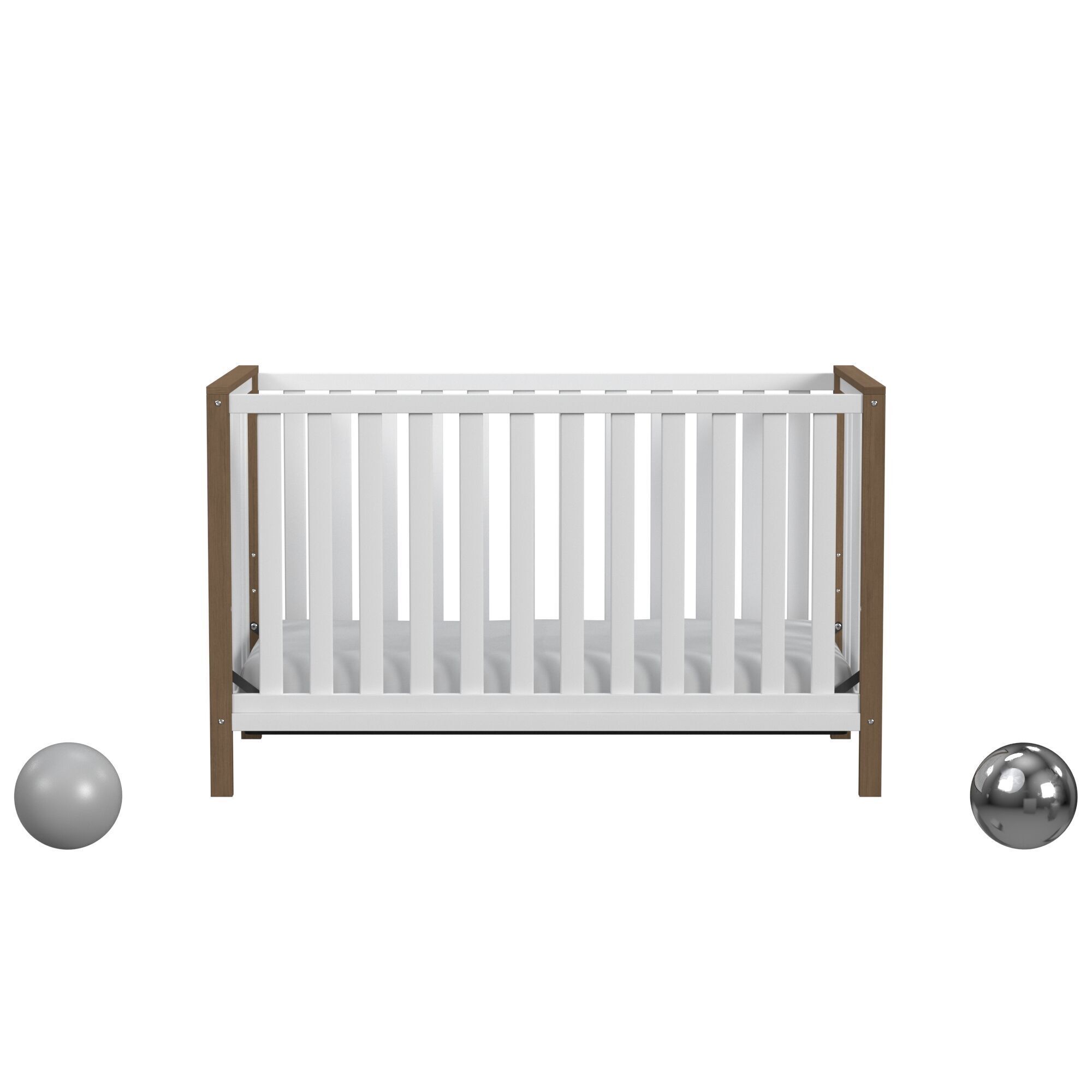 Walmart Driftwood Crib 3D model_1