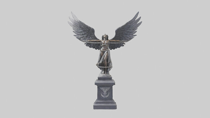 Chains to Wings statue model 2 3D model