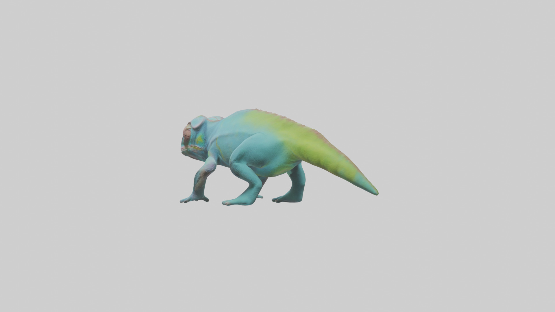 Chameleon blending in model 3D model_3