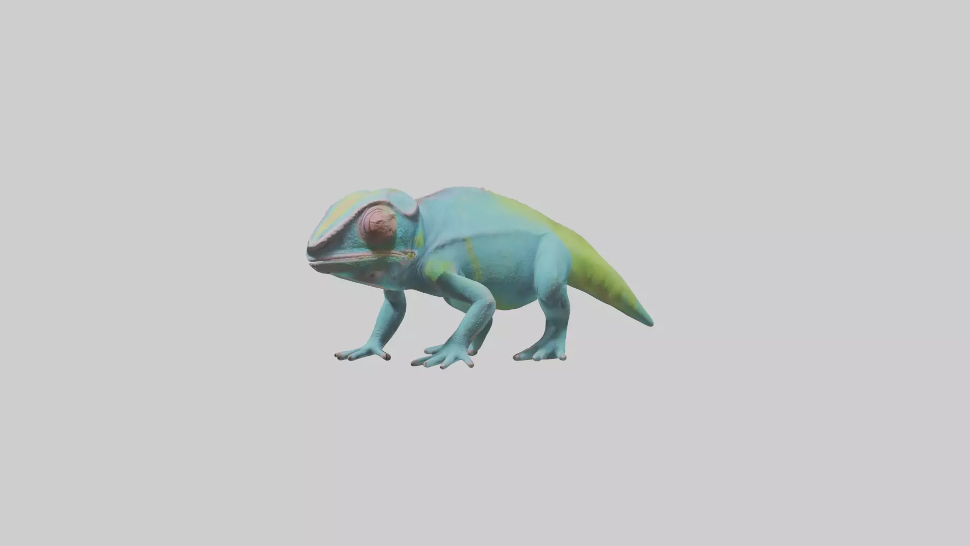 Chameleon blending in model 3D model_0