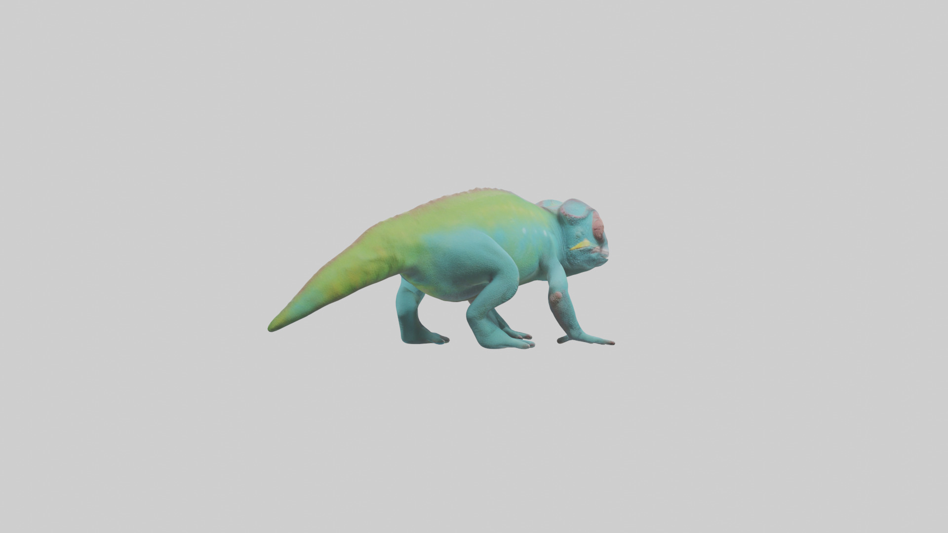 Chameleon blending in model 3D model_4